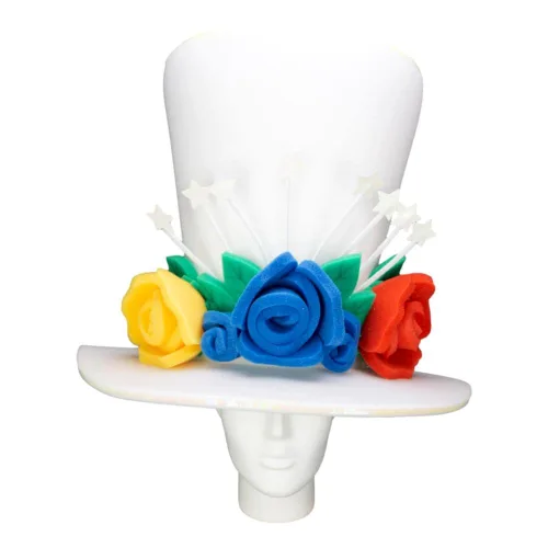 FOAM PARTY HATS: Venezuela Bride Hat - Wedding Party Hat - Hora Loca Hat - Bachelorette Party Hat - Bridal Shower Hat - Wedding Hair Vine Hat