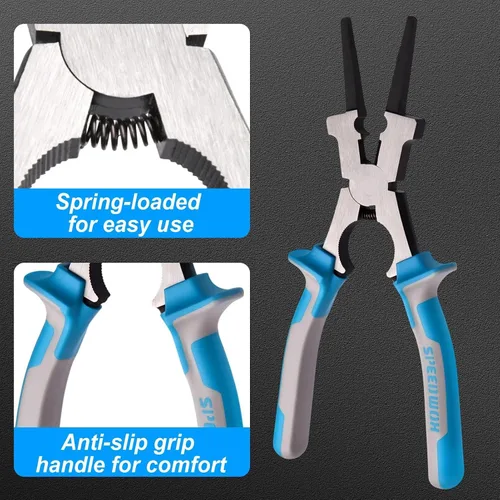 Miniatura 5 de SPEEDWOX Alicates de soldadura MIG profesionales de 8 pulgadas, alicates de soldadura MIG, herramienta multifuncional, acero de alto carbono forjado