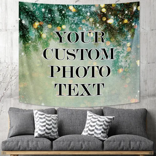 Miniatura 18 de Tapiz personalizado para cargar imágenes con fotos y textos, tapiz personalizado para colgar en la pared, manta de telón de fondo para decoración