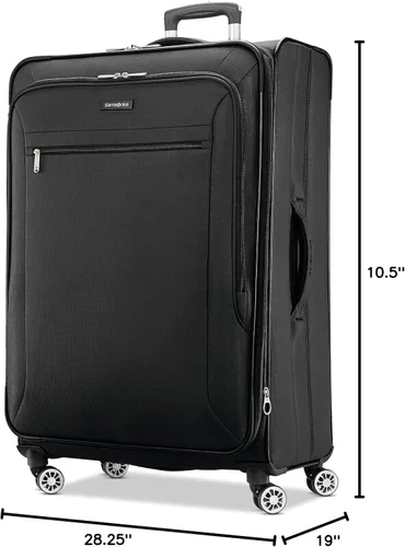 Miniatura 8 de Samsonite Ascella X Softside - Equipaje expansible con ruedas giratorias, Negro
