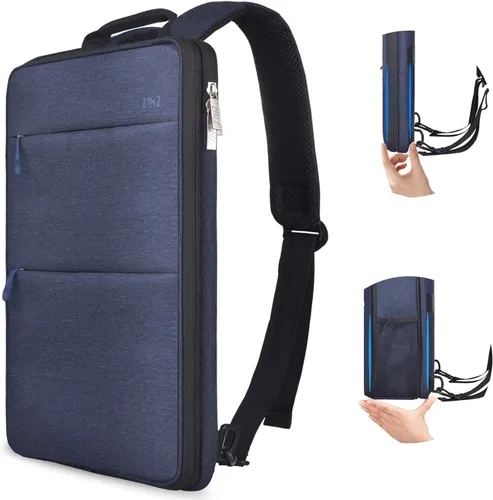 Miniatura 25 de ZINZ Mochila delgada y expandible para laptop con funda de 15, 15.6 y 16 pulgadas, bolsa resistente a derrames para notebooks, estuche