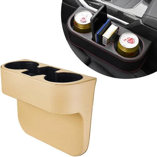 DXNQ Organizador Rellenador de Huecos para Portavasos de Coche, Organizador Multifuncional Rellenador de Huecos de Consola Frontal de Auto con