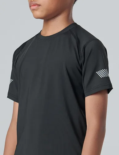 Miniatura 5 de Paquete de 5 camisetas deportivas para niños, camisetas de ajuste seco para niños, camisetas de manga corta, ropa deportiva a granel