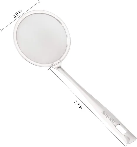 Miniatura 6 de MyLifeUNIT Espumador japonés para ollas calientes, malla de acero inoxidable, colador de alimentos de espuma y grasa, cuchara de pesca de 2.16 x