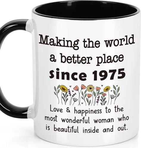 Miniatura 25 de LEJIAJINW Regalos de 80 cumpleaños para hombres y mujeres – Regalos para mujer de 80 años de edad, regalo de cumpleaños 80 para él – Taza de café