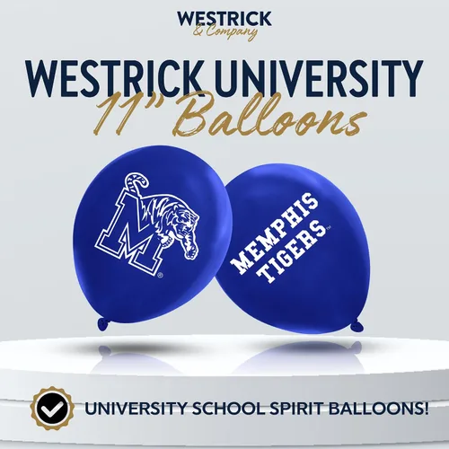 Miniatura 8 de Tennessee Volunteers Balloons - Paquete de 10 logotipos oficiales de 11 pulgadas, globos de látex de calidad de helio, perfectos para la celebración