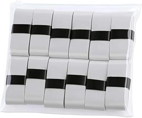 Miniatura 9 de Pangda 12 piezas de cinta de agarre para raqueta de tenis, sobregrip para raqueta de bádminton, sobregrip absorbente antideslizante de repuesto