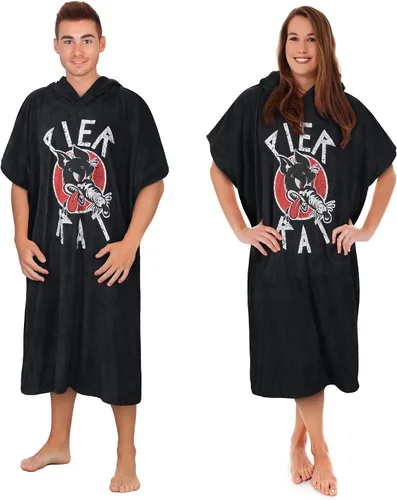 Tirrinia Toalla cambiadora de poncho de surf con capucha, traje de neopreno de microfibra de secado rápido para surf, playa, natación, piscina,