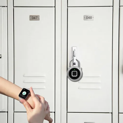 Miniatura 2 de eLinkSmart Candado de Casillero de Gimnasio con Huella Dactilar Remota Registro de Desbloqueo Autorizado - Cerradura Inteligente de Seguridad
