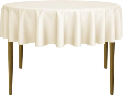 Miniatura 34 de Lann's Linens - 10 manteles redondos de tela de poliéster para bodas/banquetes/restaurantes (varios colores y tamaños)