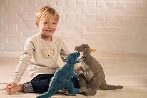 Miniatura 3 de Steiff Thaisen Tyrannosaurus T-Rex Dinosaur 14" Peluche Animal EAN 067129
