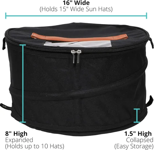 Miniatura 7 de Caja de almacenamiento para sombreros Almacenamiento de juguetes de animales de peluche Contenedor redondo apilable desplegable Cajas de viaje