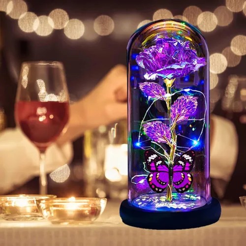 Miniatura 9 de Thrjia Rosas para el Día de la Madre, regalos para mamá, mujer, esposa, ella, regalos de rosas para el Día de la Madre para mamá y mujer, rosa Morado