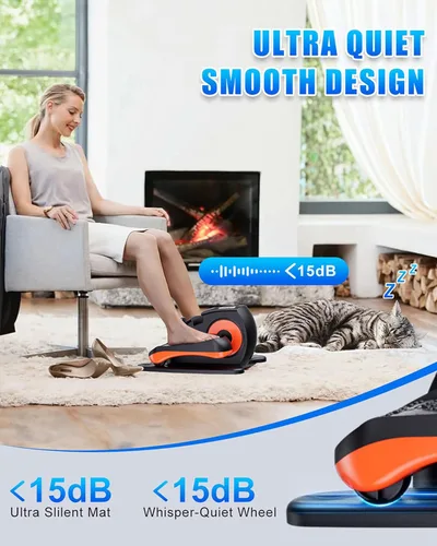 Miniatura 5 de Putnen Under Desk Elliptical Machine, Electric Elliptical Leg Exerciser for Seniors with 12 Adjustable, Portable Quiet Elliptical Exercise Machine