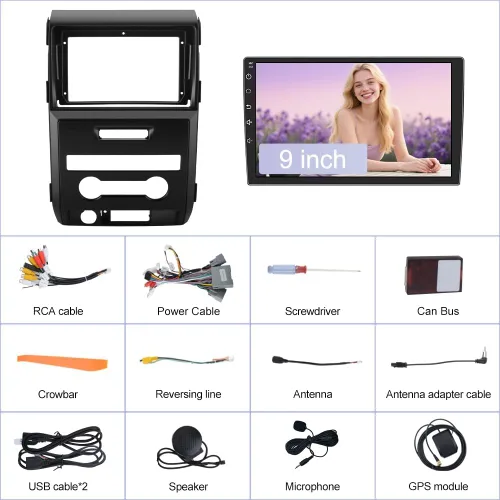Miniatura 9 de Junsun 5G WiFi 64 GB ROM Radio de coche estéreo para Ford F150 2009 2010 2011 2012, CarPlay/Android Auto, 9 pulgadas HD IPS pantalla táctil
