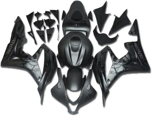 Miniatura 27 de Carenado negro brillante para Honda 2007 2008 CBR600RR CBR 600RR nueva inyección ABS plásticos cuerpo kit cuerpo trabajo 07 08