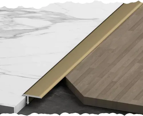 Miniatura 8 de HCZION Tiras de umbral para puertas, tiras de transición para moldura en T, tira divisora plana con moldura en T, reductor de umbral de puertas