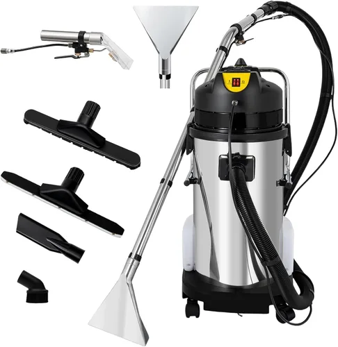 Máquina comercial de limpieza de alfombras de 40L/11Gal Extractor de alfombras 2 en 1 para detalles de automóviles, champú comercial de alfombras de