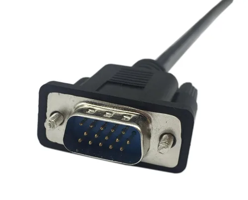 Miniatura 6 de CERRXIAN 1 pie VGA SVGA 15 Pin HD15 macho a macho adaptador de video Monitor Cable para PC portátil TV Porjector (mm)
