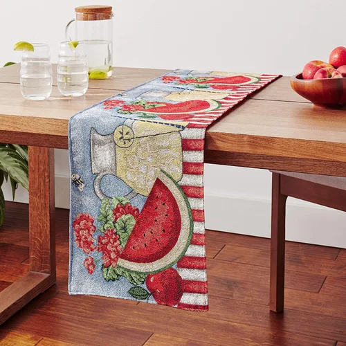 Miniatura 9 de Tache Home Fashion DB9046TR-13X48 - Camino de mesa con diseño de margaritas rojas y amarillas, color rojo y amarillo, 48 pulgadas