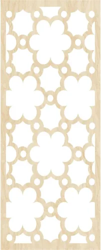 Miniatura 2 de 9 3/8"W x 24 3/8"H x 1/4"T Southgate Decorativos Paneles De Pared De Madera Calado, Abedul