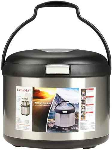 Miniatura 3 de Tayama TXM-50CF olla térmica, ahorra energía, 5 l, color negro.