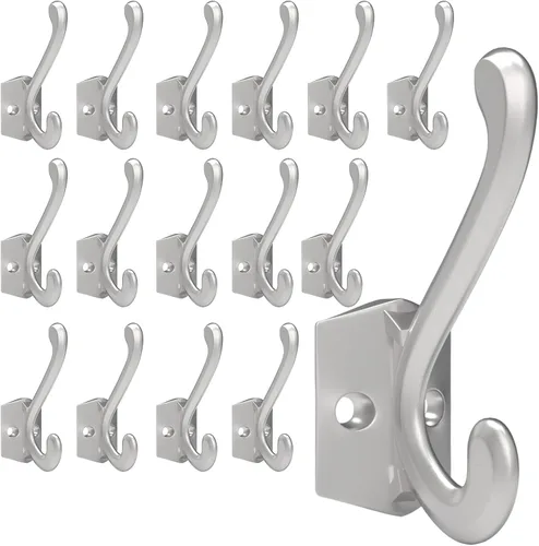 Miniatura 17 de CBWLWJ Paquete de 16 ganchos de pared resistentes para colgar en la pared, para sala de estar, baño, cocina, para abrigo, bolsa, bufanda, toalla