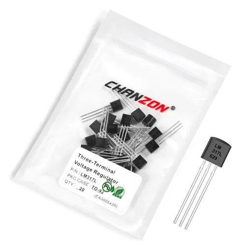 Miniatura 22 de Chanzon TL431 TO-92 Regulador de voltaje ajustable positivo IC, regulador positivo de tres terminales para administración de energía