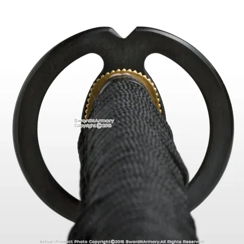 Miniatura 8 de Munetoshi Musashi Tsuba - Espada samurái Wakizashi hecha a mano Shoto de tamaño mediano, katana afilada