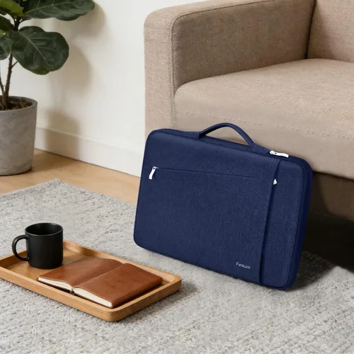 Miniatura 8 de Ferkurn Funda para Laptop para Hombres y Mujeres Funda para Chromebook Compatible con MacBook Air/Pro Lenovo Surface HP Dell ASUS Acer, 15.6 Azul