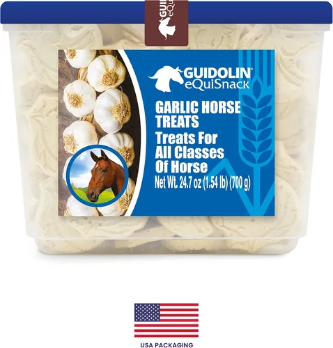Miniatura 5 de Golosinas naturales para caballos con superalimentos y piezas de fruta real, sin azúcar añadido, hechas a mano en Italia, 1,54 libras (ajo)