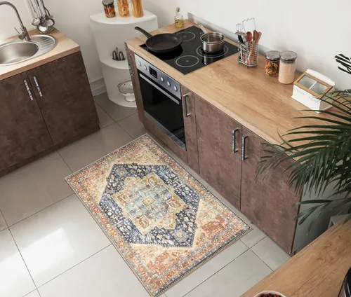 Miniatura 88 de Keen Home Design Alfombra de entrada de 2 x 3 pies, lavable a máquina con parte trasera antideslizante, ideal para entrada, cocina, baño, Multi
