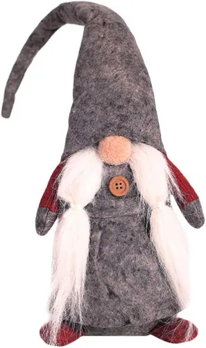 KESYOO Adorno de muñeco de gnomo de Navidad sueco Tomte, adorable muñeca sin rostro, sueco, escandinavo, Papá Noel, decoración de escritorio para