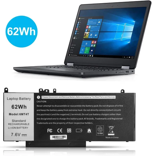 Miniatura 6 de Batería E5470 E5570 6MT4T Batería compatible con Dell Latitude 14 5470 E5470 15 5570 E5570 Precisión 15 3510 M3510 Series Notebook Reemplazo