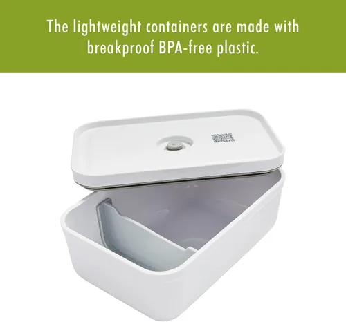 Miniatura 6 de ZWILLING Fresh & Save - Lonchera de plástico, recipiente hermético para almacenamiento de alimentos, contenedor de preparación de comidas, sin BPA