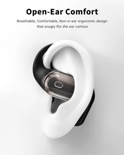 Miniatura 2 de Auriculares de oreja abierta, auriculares sobre la oreja con ganchos para los oídos, auriculares Bluetooth inalámbricos verdaderos con micrófono