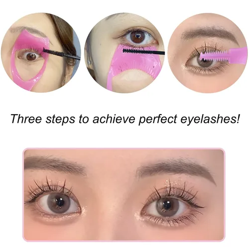 Miniatura 2 de Mascara Shield - 8 herramientas aplicadoras Whybraw Lash Buddy, herramientas de pestañas protectoras, 3 en 1 superior inferior protector de rímel