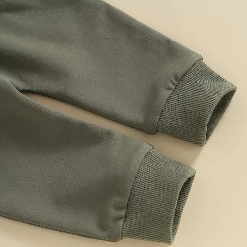 Miniatura 45 de Conjunto de sudadera de manga larga con cuello redondo y pantalones deportivos para bebés, ropa de invierno para bebé