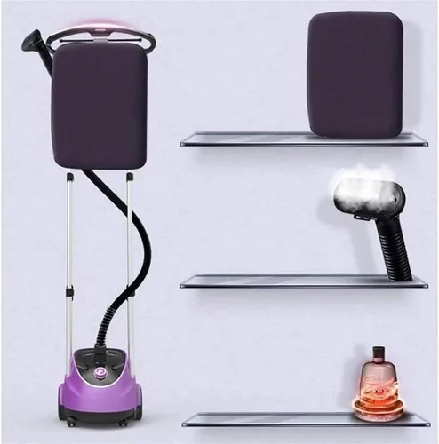 Miniatura 2 de Vaporizador de ropa, vaporizador de tela potente resistente con tabla de planchar, 6 niveles de vapor, vapor continuo perfecto