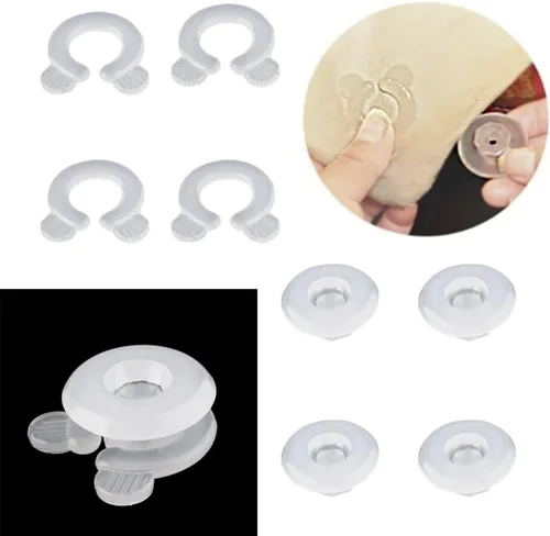 Miniatura 2 de ULTNICE Juego de 4 clips ajustables para sábanas de cama, sujetadores de sábanas para colchones ajustados y planos, accesorios de ropa de cama