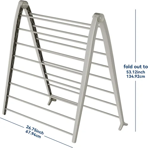 Miniatura 2 de Whitmor Spacemaker - Estante de secado plegable, organizador de ropa de interior con diseño pendiente de patente, ahorro de espacio, 6 pulgadas