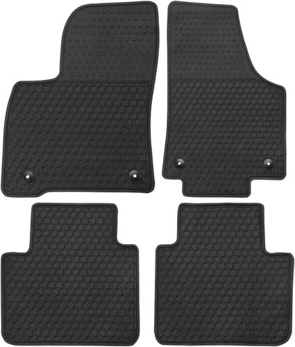 Miniatura 8 de Tapetes de auto a medida para Volkswagen VW Atlas 2018-2025 con asientos de butaca de segunda fila, alfombrillas de goma para auto resistentes, Todo
