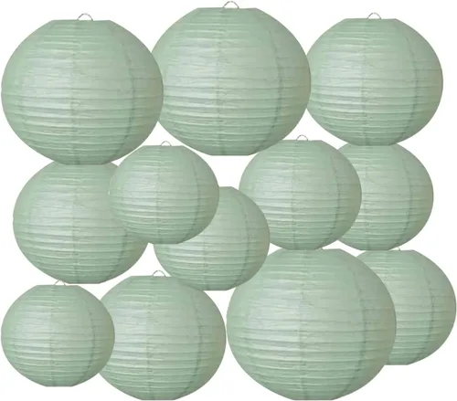 Miniatura 11 de Faroles de papel decorativos, faroles chinos colgantes para interiores y exteriores, para cumpleaños, bodas, Navidad, novia, decoración del hogar