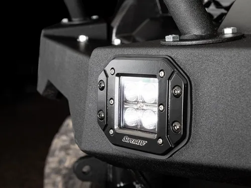 Miniatura 6 de SuperATV Luces LED tipo cubo de montaje empotrado de 3 pulgadas para UTV (ajuste universal), incluye arnés de cableado e interruptor basculante