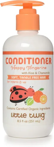 Miniatura 11 de Acondicionador Desenredante Little twig totalmente natural, hipoalergénico con un mezcla de mandarina, limón, y Romero Orgánico, Feliz aroma a