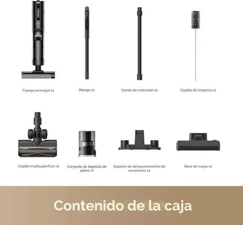 Miniatura 8 de DREAME G10 Combo Aspiradora en Seco y Húmedo, Trapeador Limpiador de Pisos Aspiradora Inalámbrica 2 en 1 para Múltiples Superficies, Hasta 50