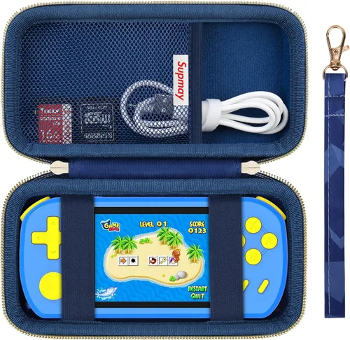 Supmay Funda de transporte compatible con CCTU / TEBIYOU - Juegos de mano para niños, precargados 218 videojuegos retro, soporte portátil para Cubo