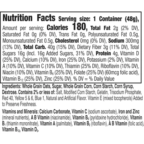 Miniatura 2 de Copa de cereales Lucky Charms con malvaviscos, cereales sin gluten para desayuno, porción individual, 1.7 oz (paquete de 12 unidades)