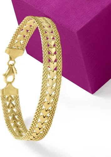 Miniatura 3 de Ross-Simons - Pulsera con diseño de corazón de plata italiana
