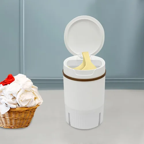 Miniatura 2 de Mini lavadora portátil, máquina de lavandería semiautomática portátil de 260 W con capacidad de 1.2 galones, mini lavadora con temporizador
